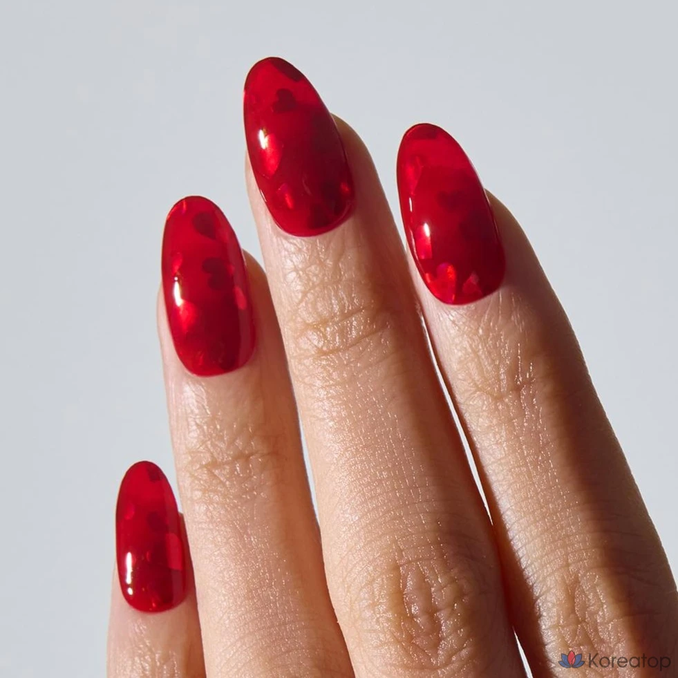 Гель-лак для ногтей Ohora Gel Nail Strip, N Heart Jelly, 1 шт., фото 4