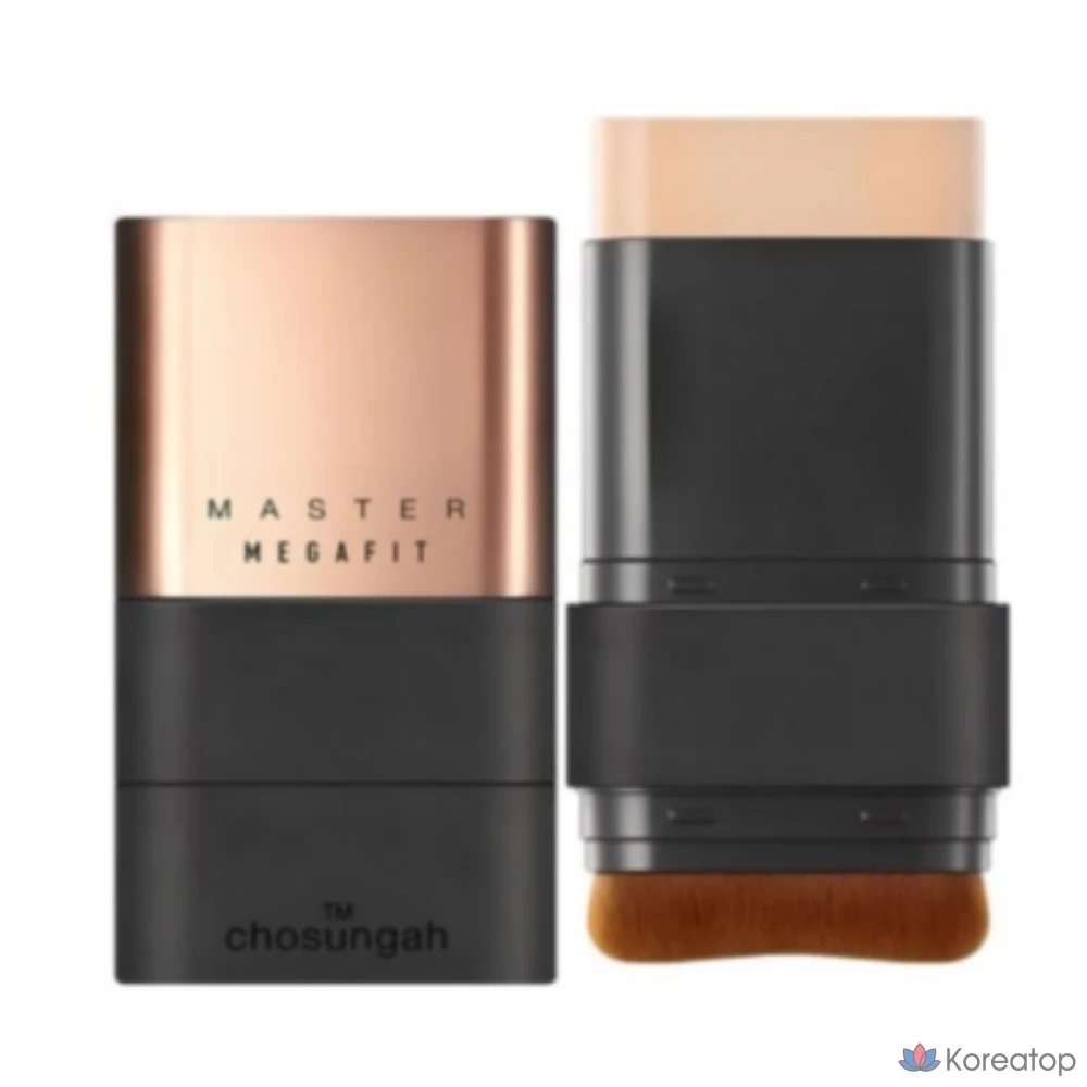 Тональный крем-стик CHOSUNGAH Mega Fit Stick Foundation Master Porcelain SPF50+ PA++++ 16 г, 1 шт., № 21 01N бежевый