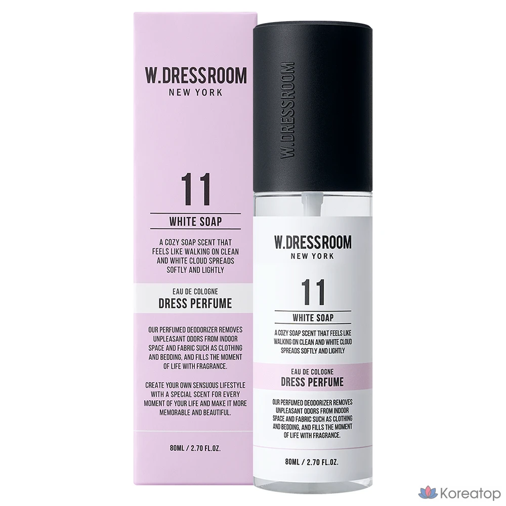 Парфюмерная композиция W.Dressroom Dress Perfume, мыло № 11 White Soap, 80 мл, 1 флакон