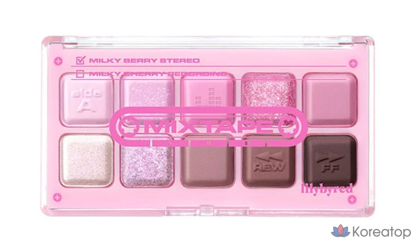 Палетка теней для век Lilybyred Mood Keyboard Eye Palette, оттенок 09 Milky Berry Stereo, 1 шт., фото 2