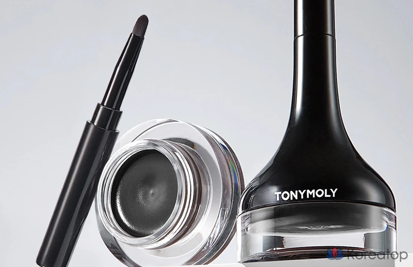 Гелевая подводка для глаз Tony Moly Back с длинной кистью, № 1, черная, 1 шт., фото 8