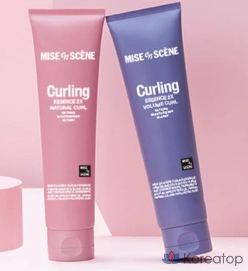 Крем для укладки кудрявых волос Mise en Scene Curling Essence 2X Volume Curl Cream, 150 мл, 1 шт.