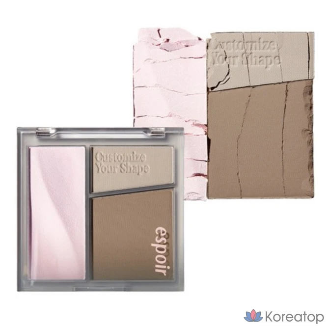 Палетка для контурирования Espoir Tone Pairing Contour Palette 10 г, 02 COOL GRAY (Холодный серый), 1 шт.