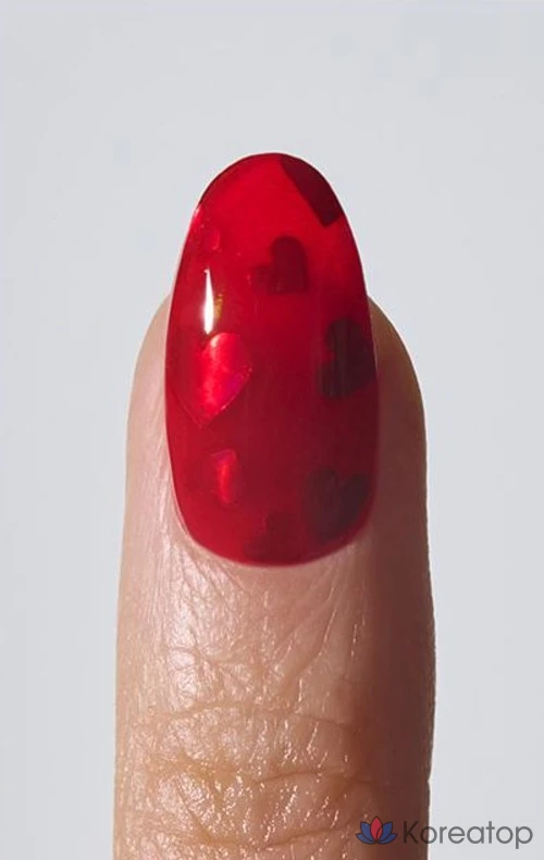 Гель-лак для ногтей Ohora Gel Nail Strip, N Heart Jelly, 1 шт., фото 6