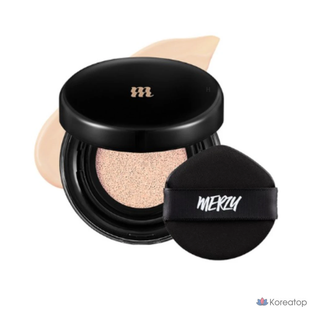 Тональный крем-кушон MERZY the Airy Scene Cover Cushion Foundation, 13 г, AC1, цвет слоновой кости, 1 шт.