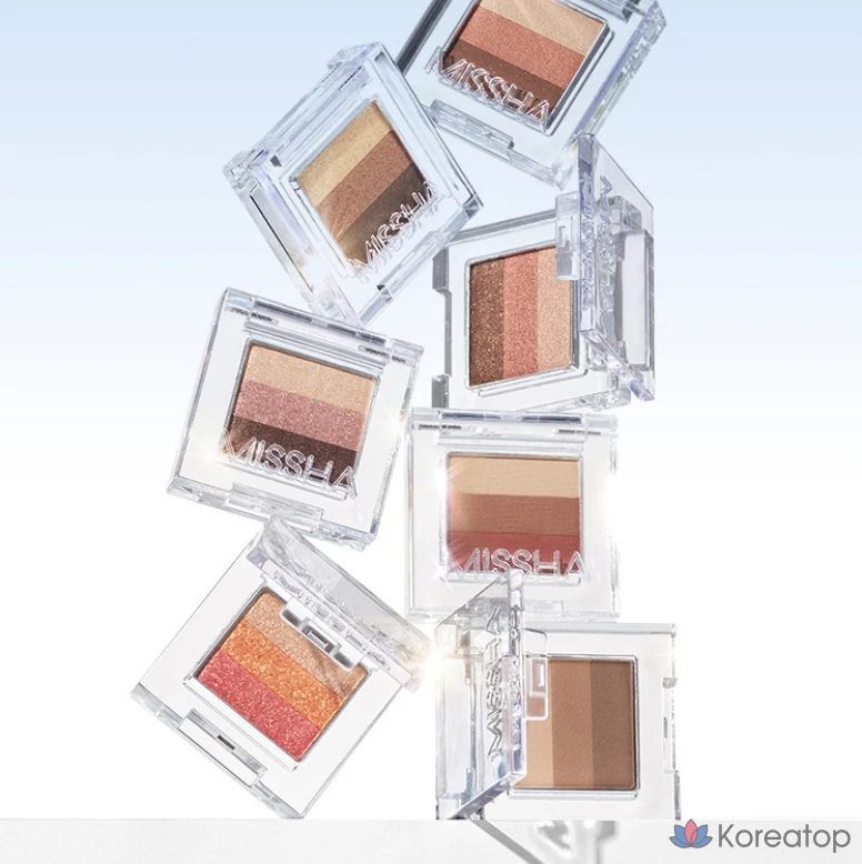 Тени для век Missha Triple Shadow 2 г, № 14, цвет «росистый абрикос», 1 шт., фото 5