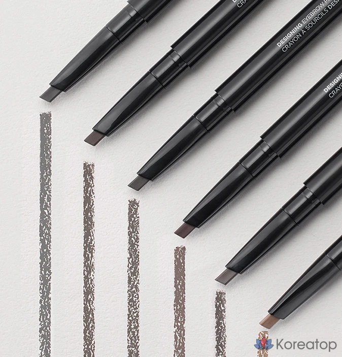 Автоматический карандаш для бровей FMGT designing 0,3 г, 04, черный/коричневый, 1 шт., фото 7