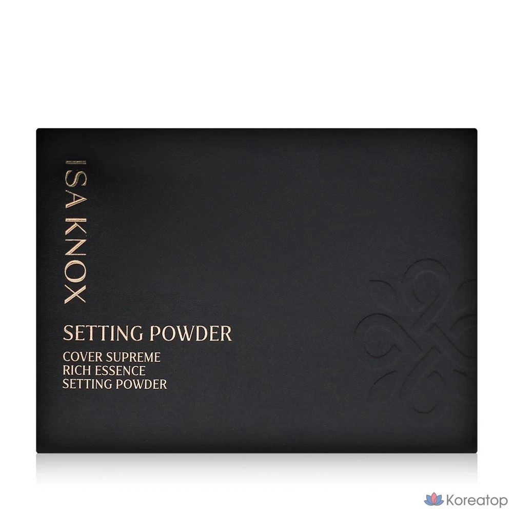 Пудра для фиксации макияжа Isa Knox Cover Supreme Rich Essence Setting Powder 30 г, тонирующая фиксирующая пудра, № 21, светло-бежевый, 1 шт., фото 5