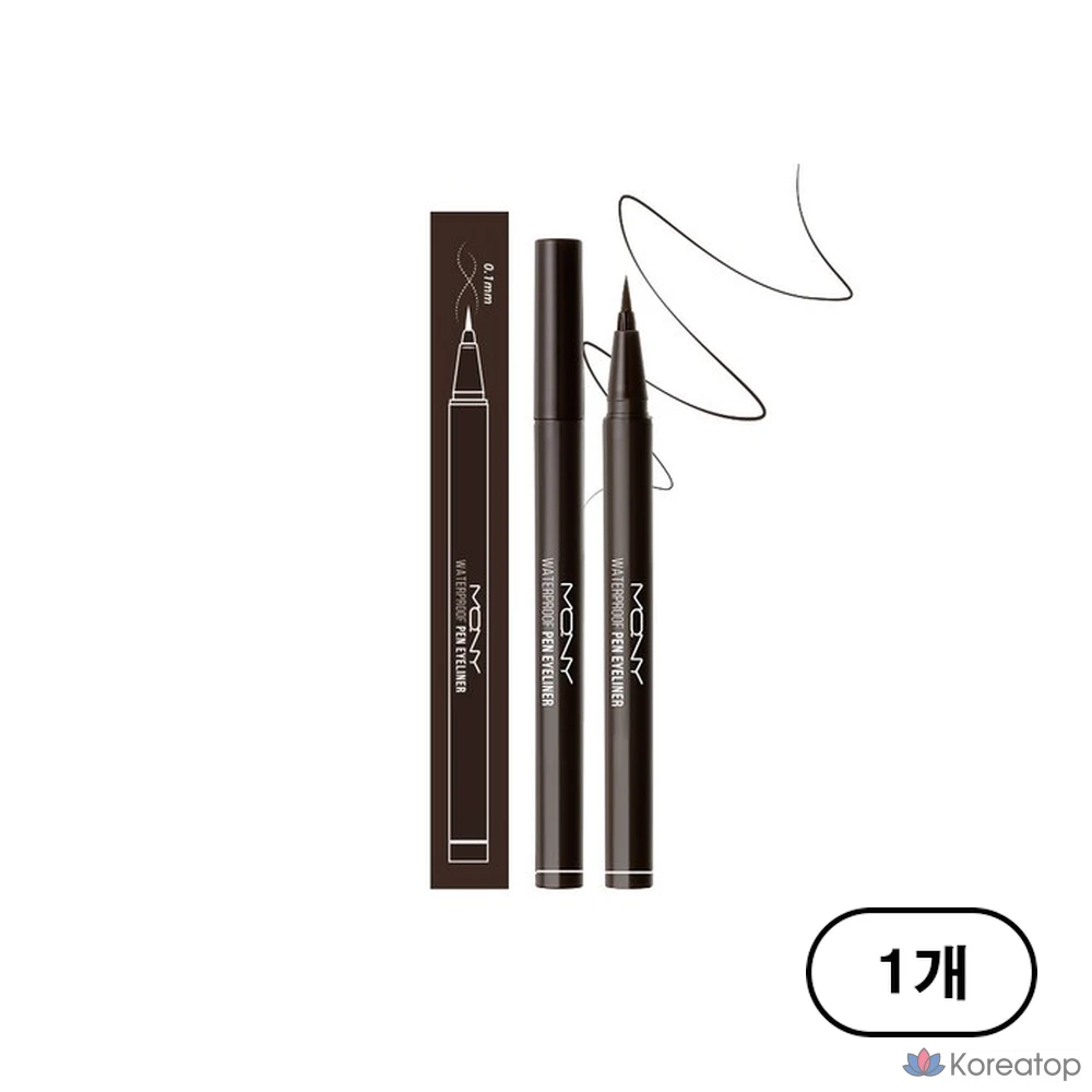 Водостойкая подводка для глаз Mqny New York, 0,6 г, № 3, коричнево-черный цвет, 1 шт.