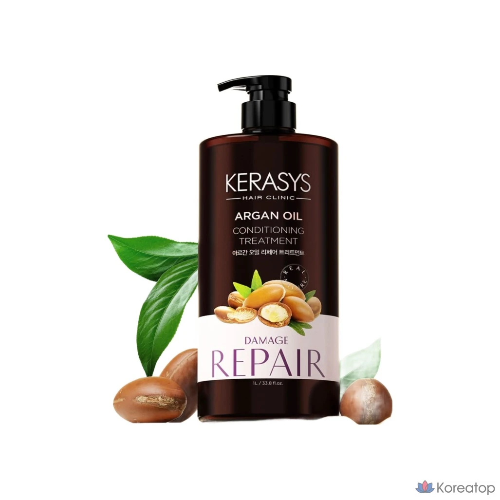 Средство для ухода за волосами KeraSys с аргановым маслом, 1 л, 1 шт.