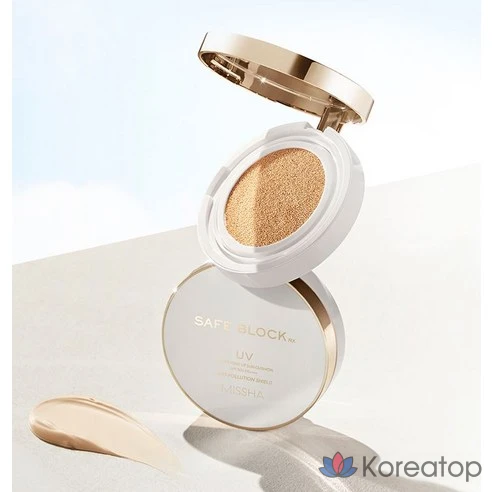 Солнцезащитный кушон Missha Safe Block RX Cover Tone Up Sun Cushion SPF50+ PA++++, 14 г