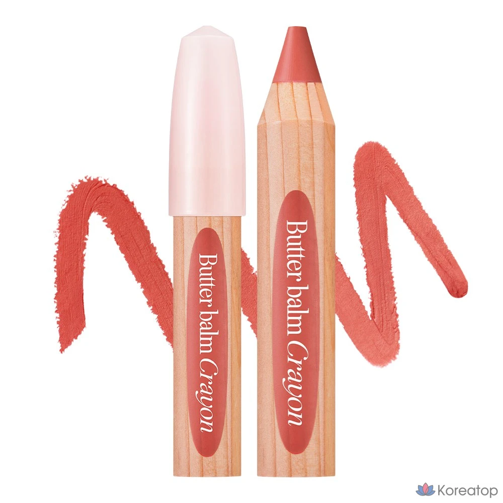 Бальзам для губ Clio Butter Balm Crayon, оттенок 012 French Apricot, 1 шт.