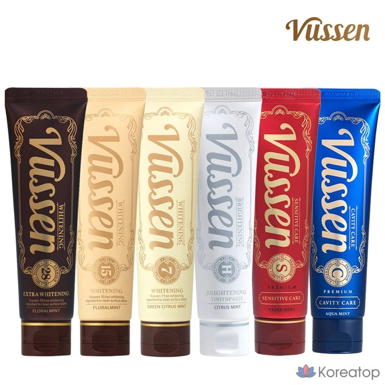 Набор для ухода Vussen Osstem Toothpaste Toothbrush 2&2 Gift Set (зубная паста C и S по 1 шт., зубная щетка черная и красная по 1 шт., кейс, шоппер), 120 мл, 2 шт., фото 2