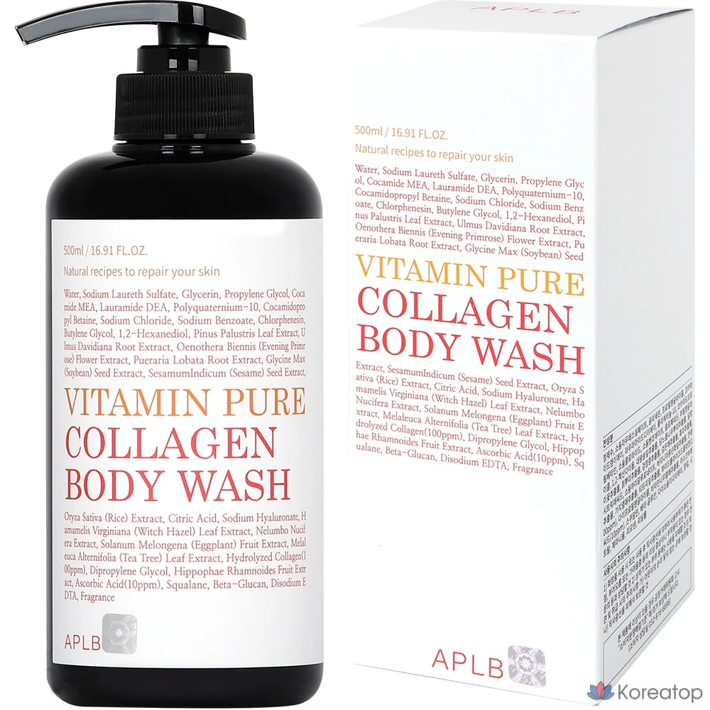 Гель для душа APLB Vitamin Pure Collagen, 500 мл, 1 шт.