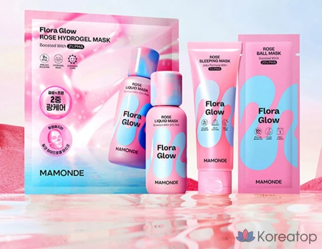 Жидкая маска для лица Mamonde Flora Glow Rose, 80 мл, 1 шт.