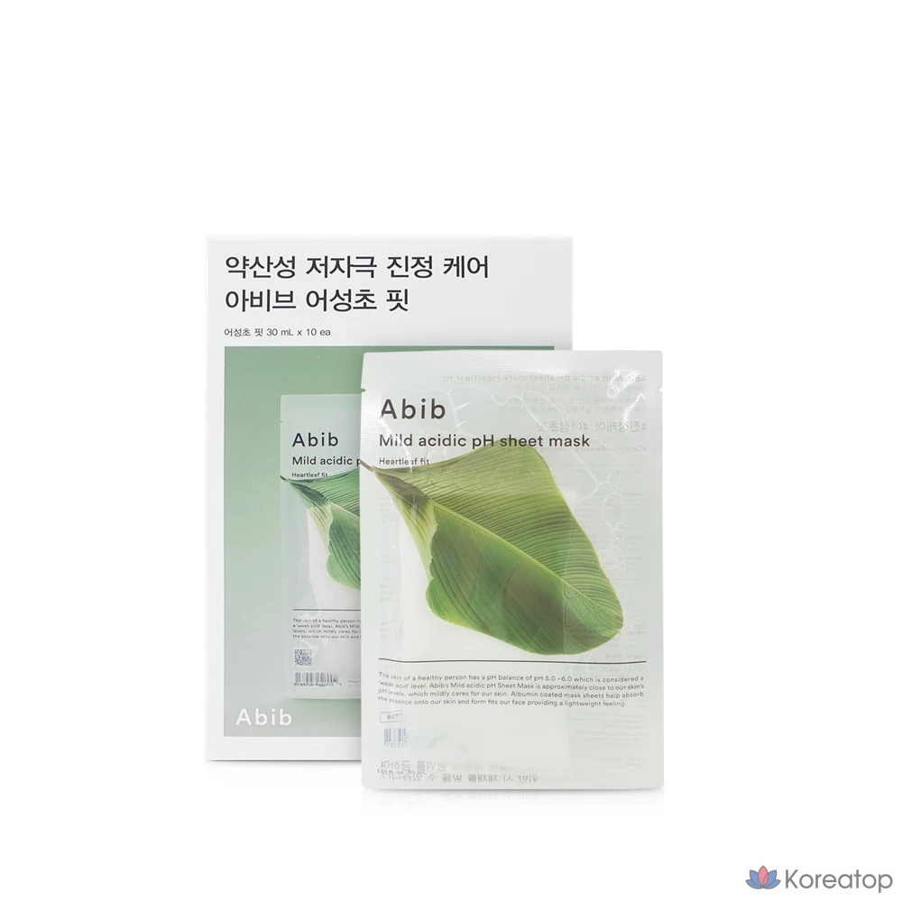 Тканевая маска для лица Abib с мягким кислым pH и экстрактом полыни, 10 штук, 5 упаковок