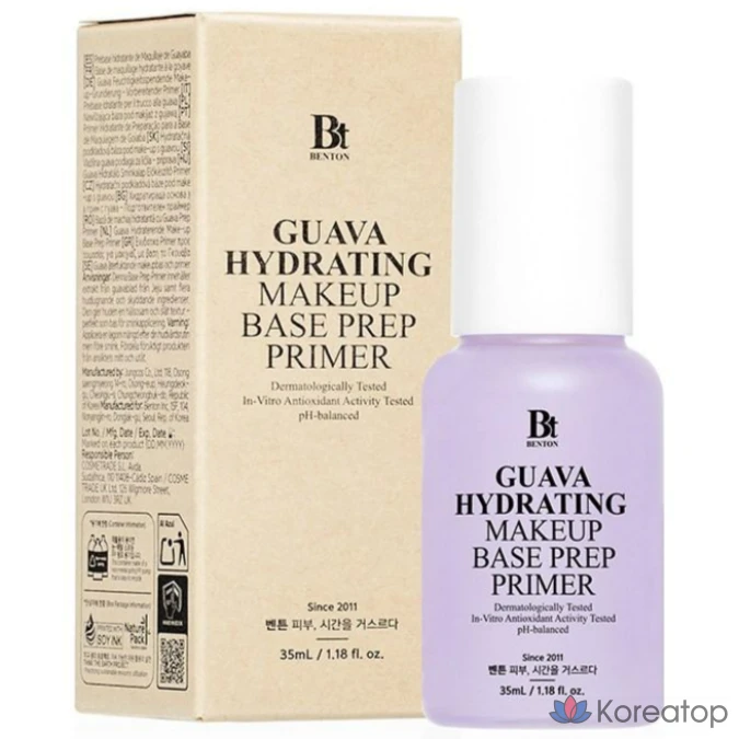 Праймер для основы под макияж Benton Guava Moisture Makeup Base Prep Primer, 1 шт.