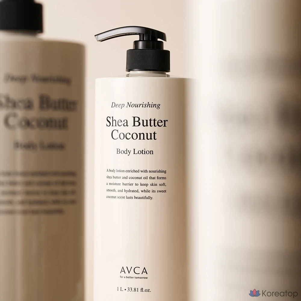 Питательный лосьон для тела AVCA с маслом ши и кокосом, 1 шт., 1 л