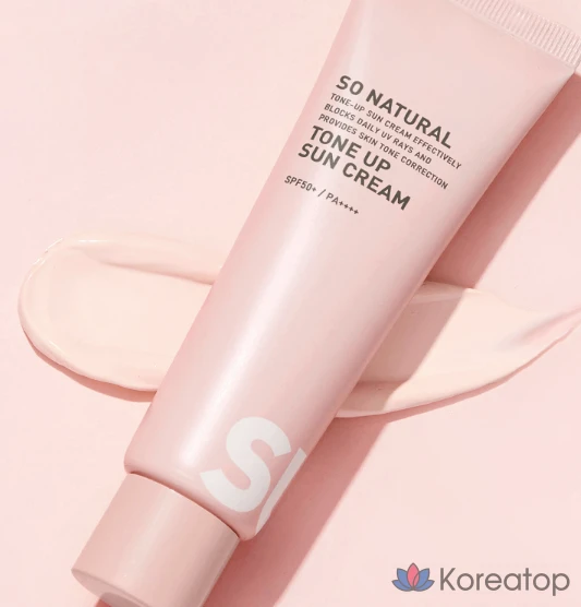 Солнцезащитный крем So Natural UV Pro Tone-Up SPF50+ PA++++, 50 мл, 1 шт.