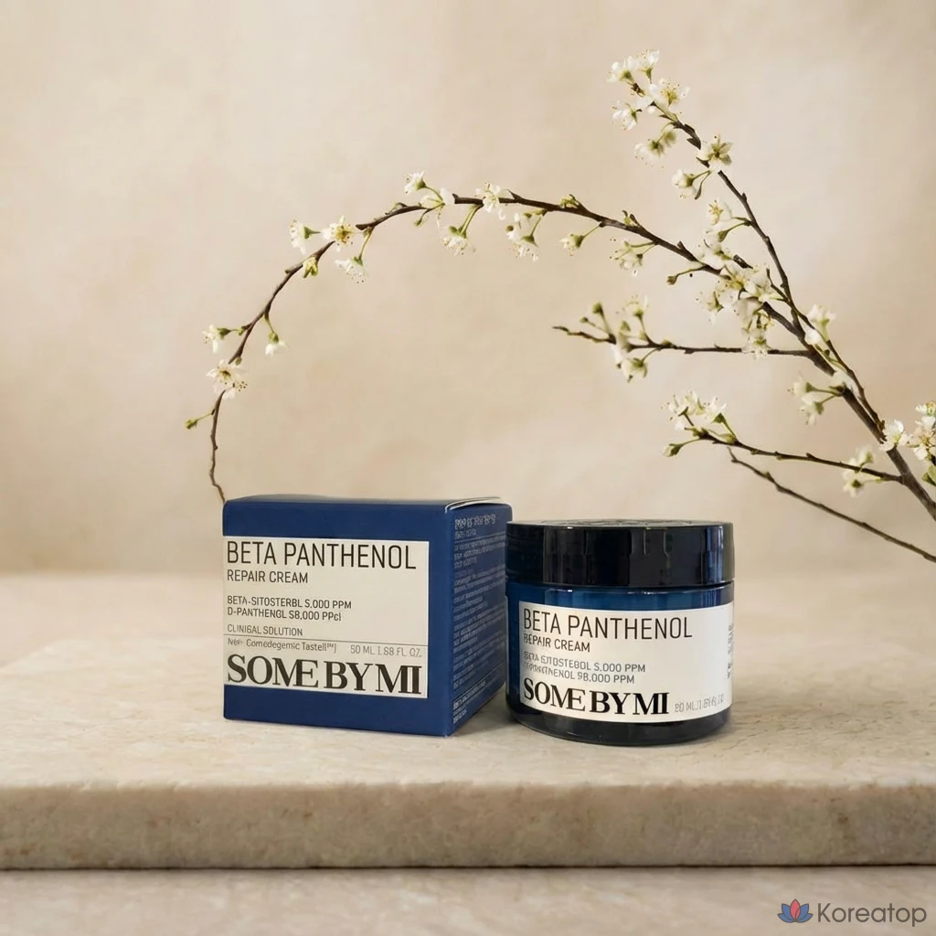 Восстанавливающий крем Some By Mi с бета-пантенолом, успокаивающий, увлажняющий, с высоким содержанием центеллы азиатской, 50 мл, 1 шт.