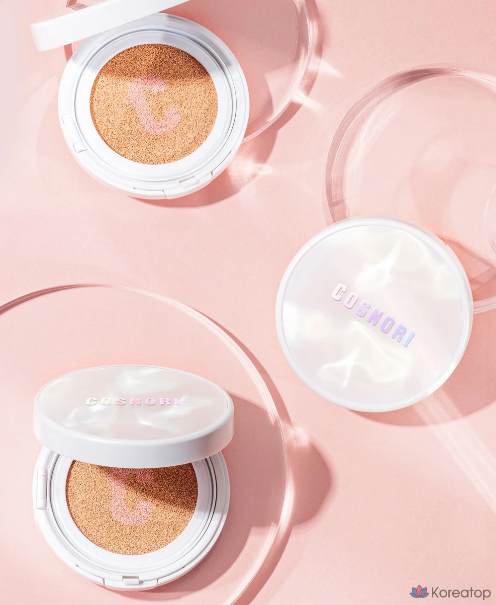 Сменный блок тонального крема Cosnori Blossom Tone-Up Cushion Clear SPF50+ PA++++ 14 г, розово-бежевый, 1 шт.
