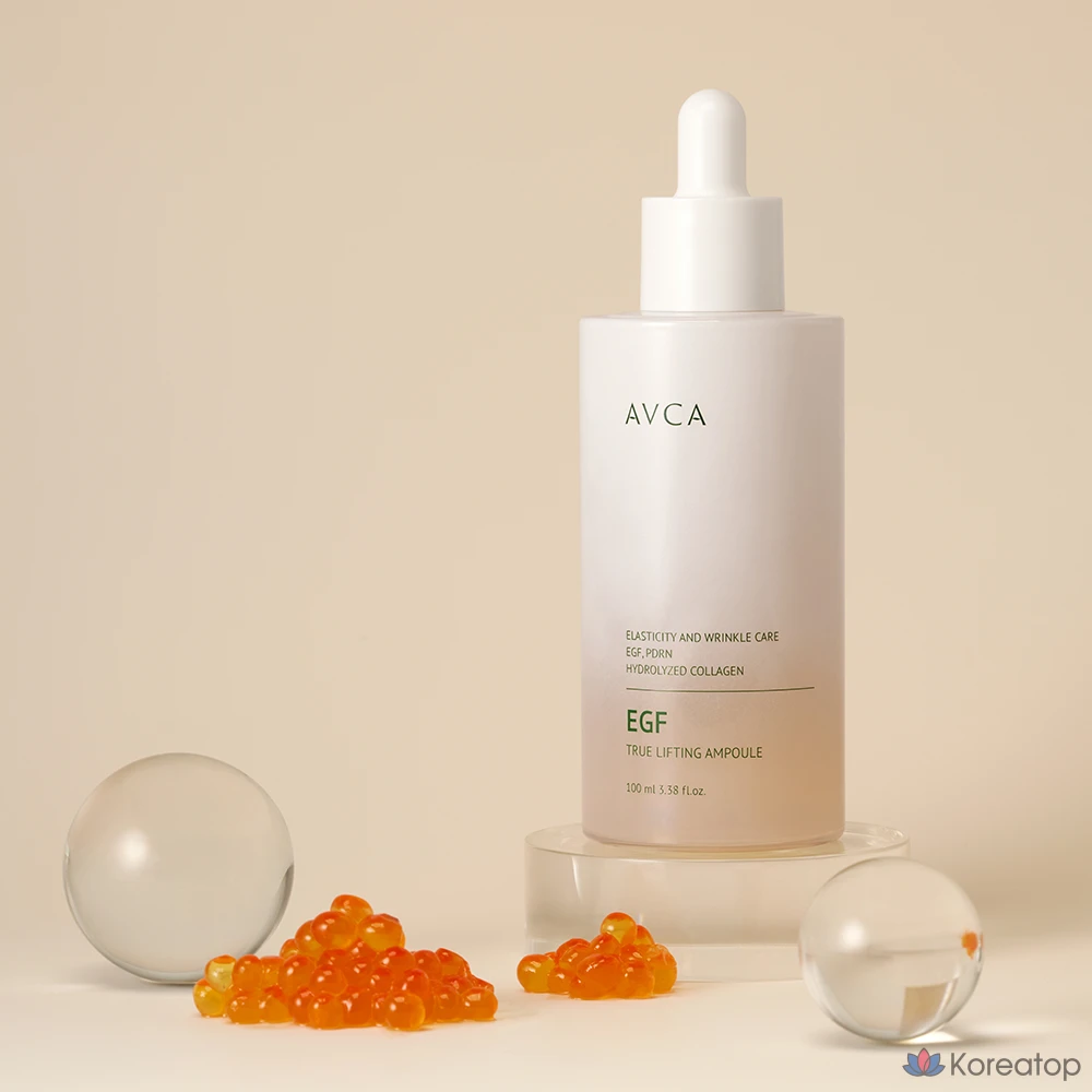 Ампула AVCA True Lifting EGF для повышения эластичности кожи, 100 мл, 1 шт.