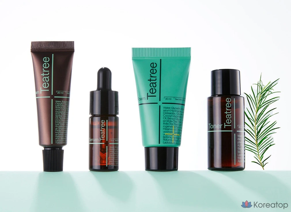 Набор Mediheal Tea Tree Calming Trial Kit: очищающая пенка 30 мл + тоник 30 мл + сыворотка 10 мл + крем 20 мл (1 комплект).