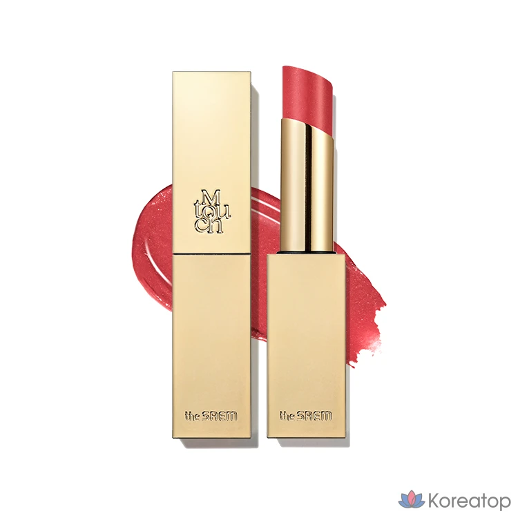 [The Saem] Shining M Touch Shine Lipstick, 1 шт., 3.RD01-Glowing Rose