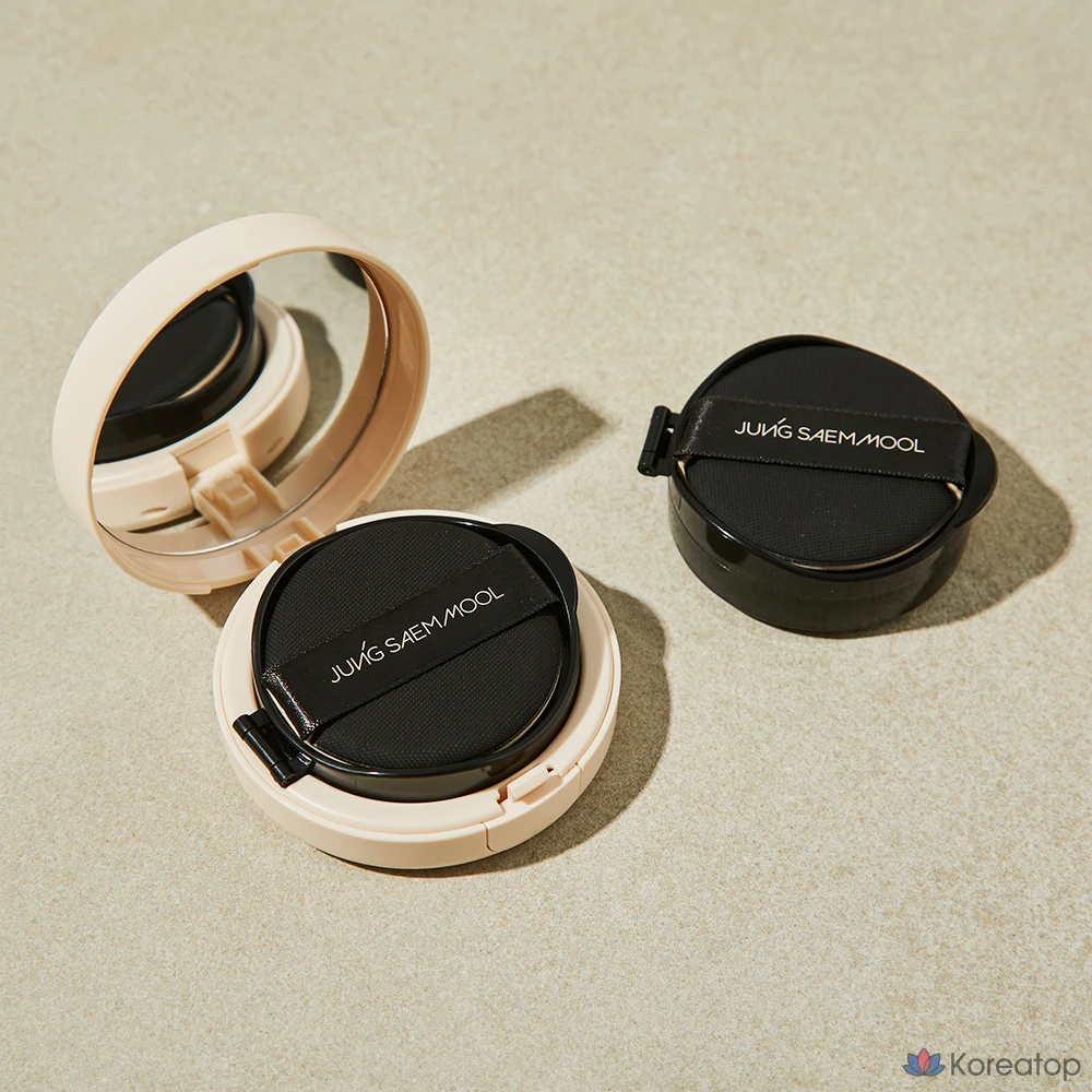 Тональный крем-кушон Jungsaemmool Skin Nude Cover Layer Cushion 14 г + сменный блок 14 г, 1 шт., фото 4