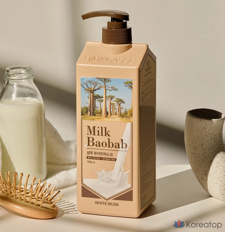Шампунь Milk Baobab с ароматом белого мускуса, 1 л, 1 шт., фото 2