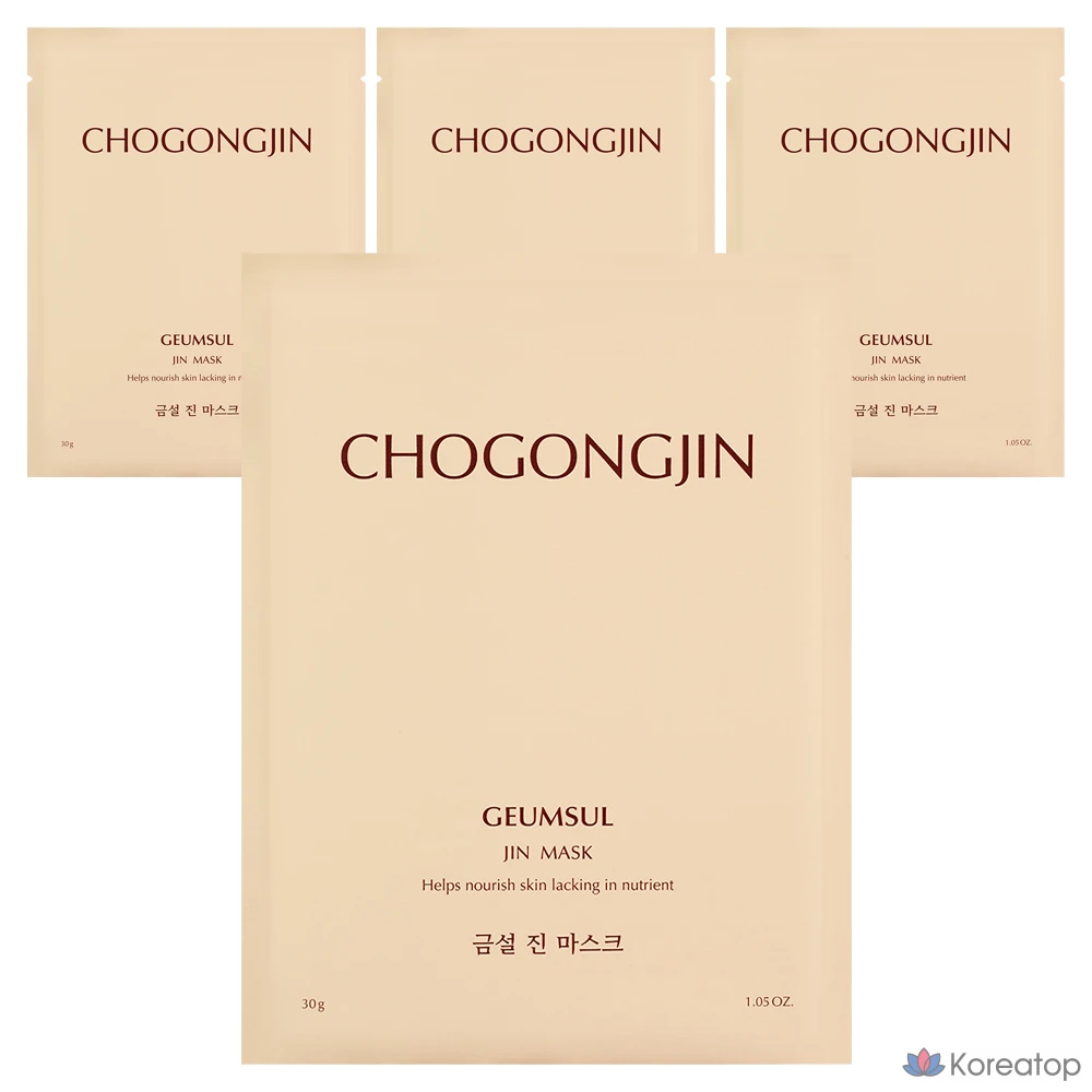 Маска Missha Chogongjin Gold Snow Jin, 30 г, 4 шт., 1 упаковка