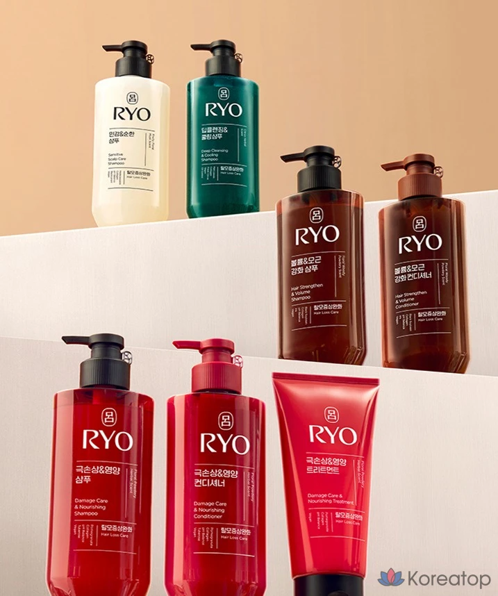 Кондиционер Ryo Hambit Extreme Damage & Nourishing для волос, склонных к выпадению, с цветочно-пудровым ароматом, 480 мл, 1 шт.