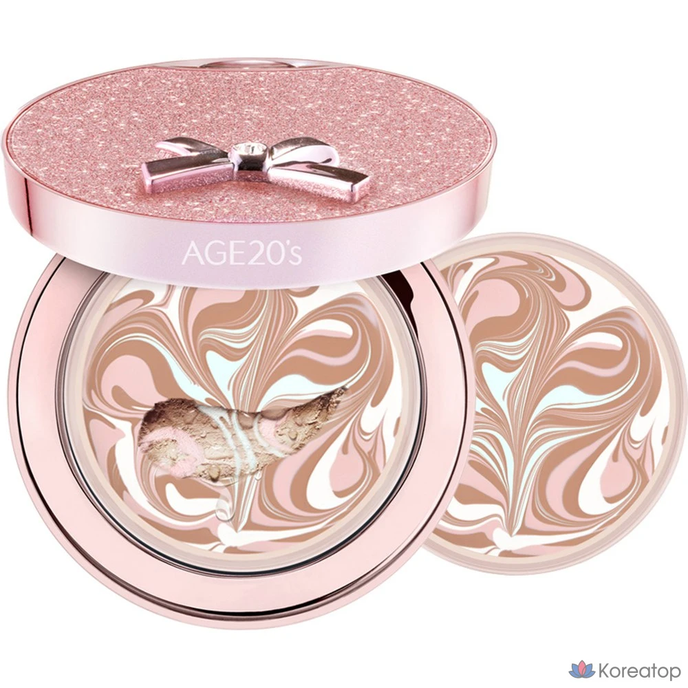 Набор косметики Essence Cover Pact 14 г + сменный блок 14 г, оттенок № 23, средний бежевый, 1 шт.