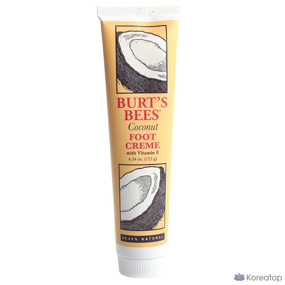 Кокосовый крем для ног Burt's Bees, 123 г, 1 шт.