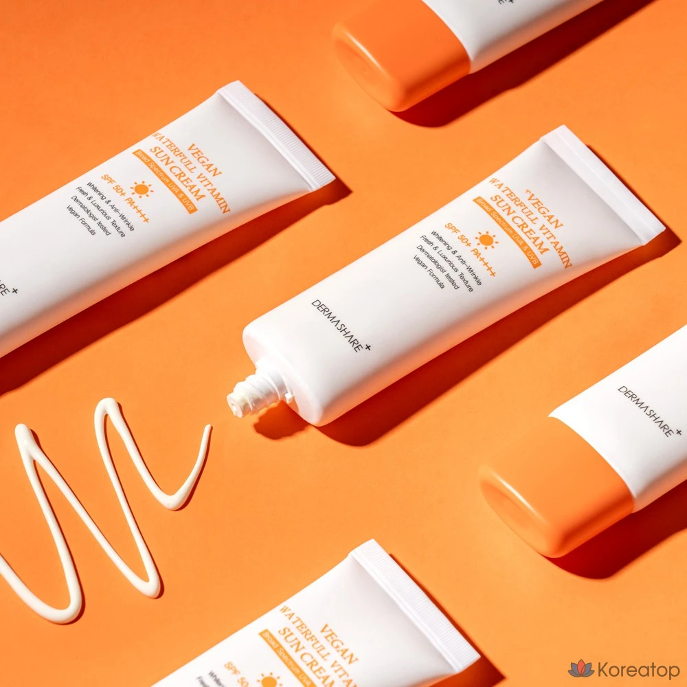 Солнцезащитный крем Dermashare Waterful Vitamin Sunscreen SPF50+ PA++++, 50 г, 1 шт.