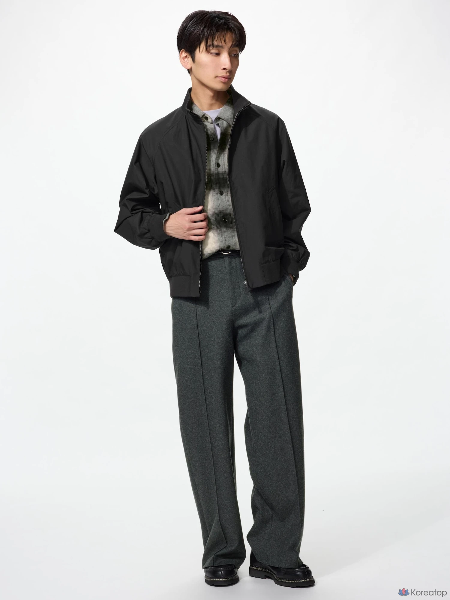 Брюки Uniqlo Brushed Jersey Wide Pants, длина штанины 70-74 см