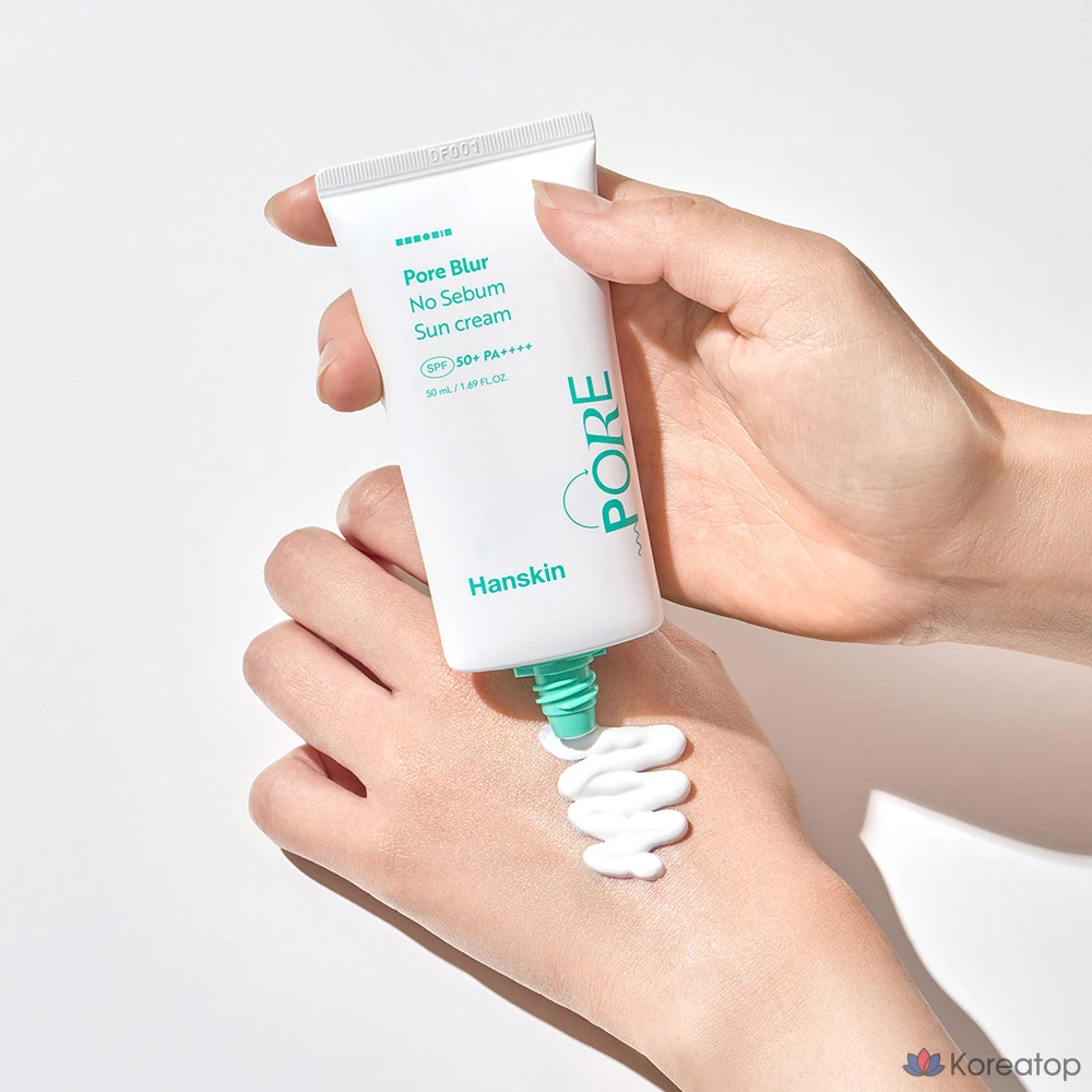 Солнцезащитный крем HANSKIN Pore Blur No-Sebum SPF50+ PA++++, 1 шт., 50 мл