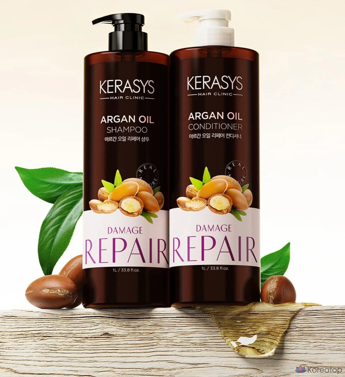 KeraSys Шампунь с аргановым маслом, 1 л, 1 шт.