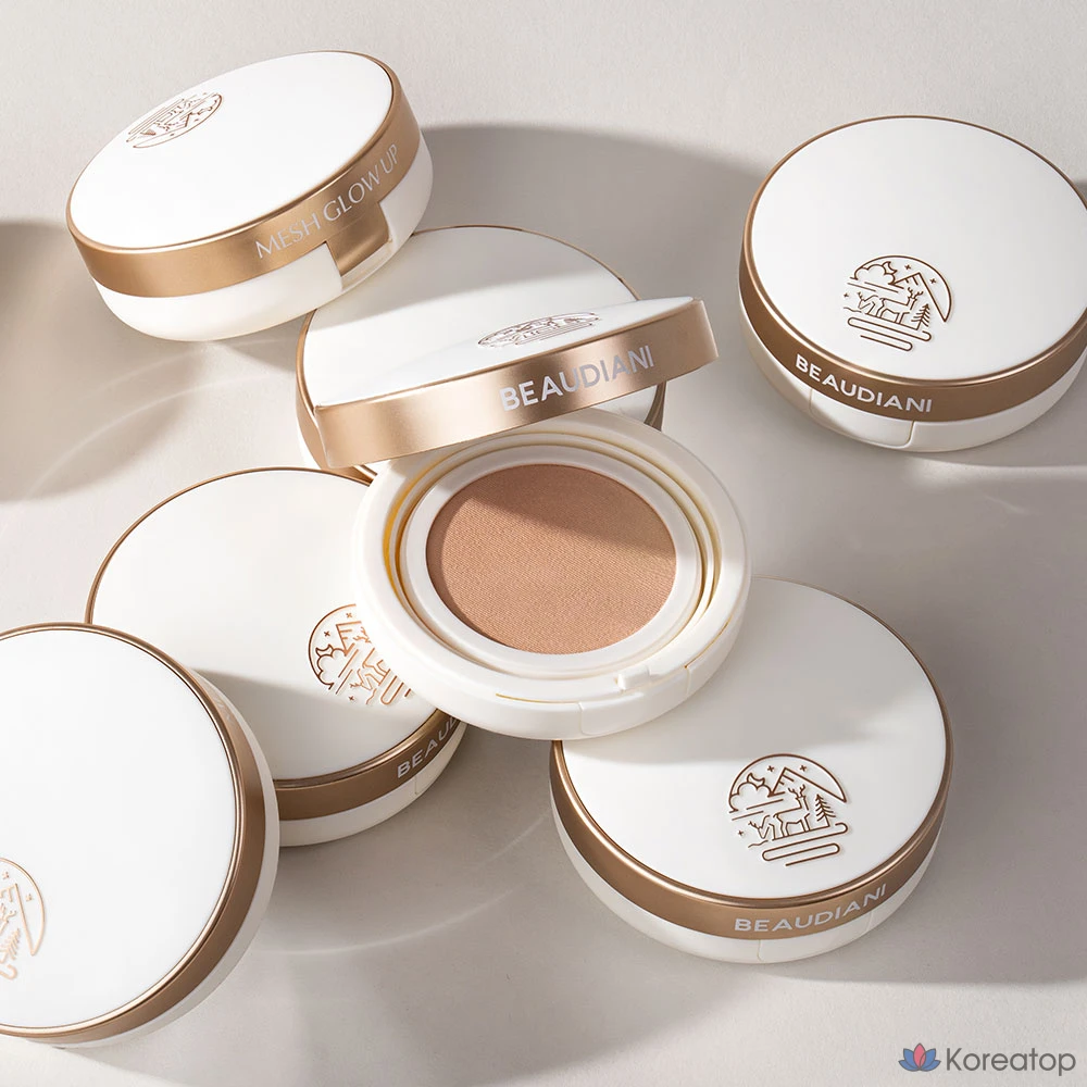 Сменный блок тонального крема Beaudiani Mesh Glow Up Cover Cushion Foundation, 12 г, № 1, натуральный оттенок, 1 шт.