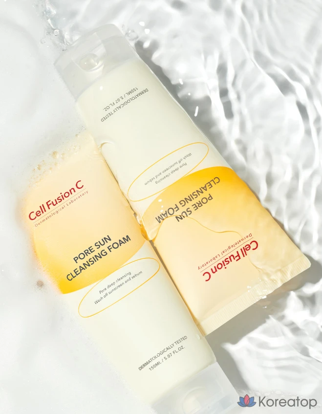Очищающая пенка для лица Cellfusion C Pore Sun, 150 мл, 1 шт.