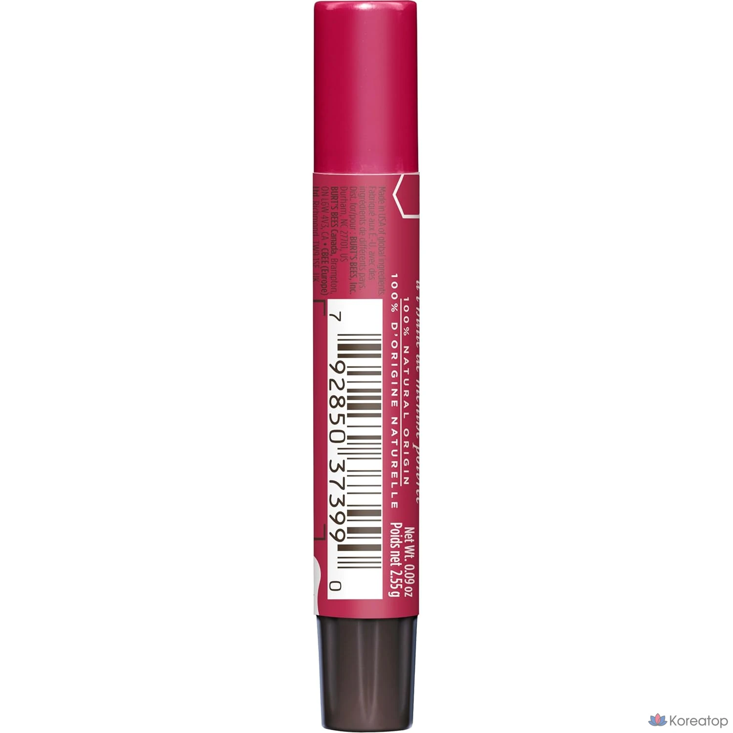 Блеск для губ Burt's Bees, 1 шт., цвет ревень.