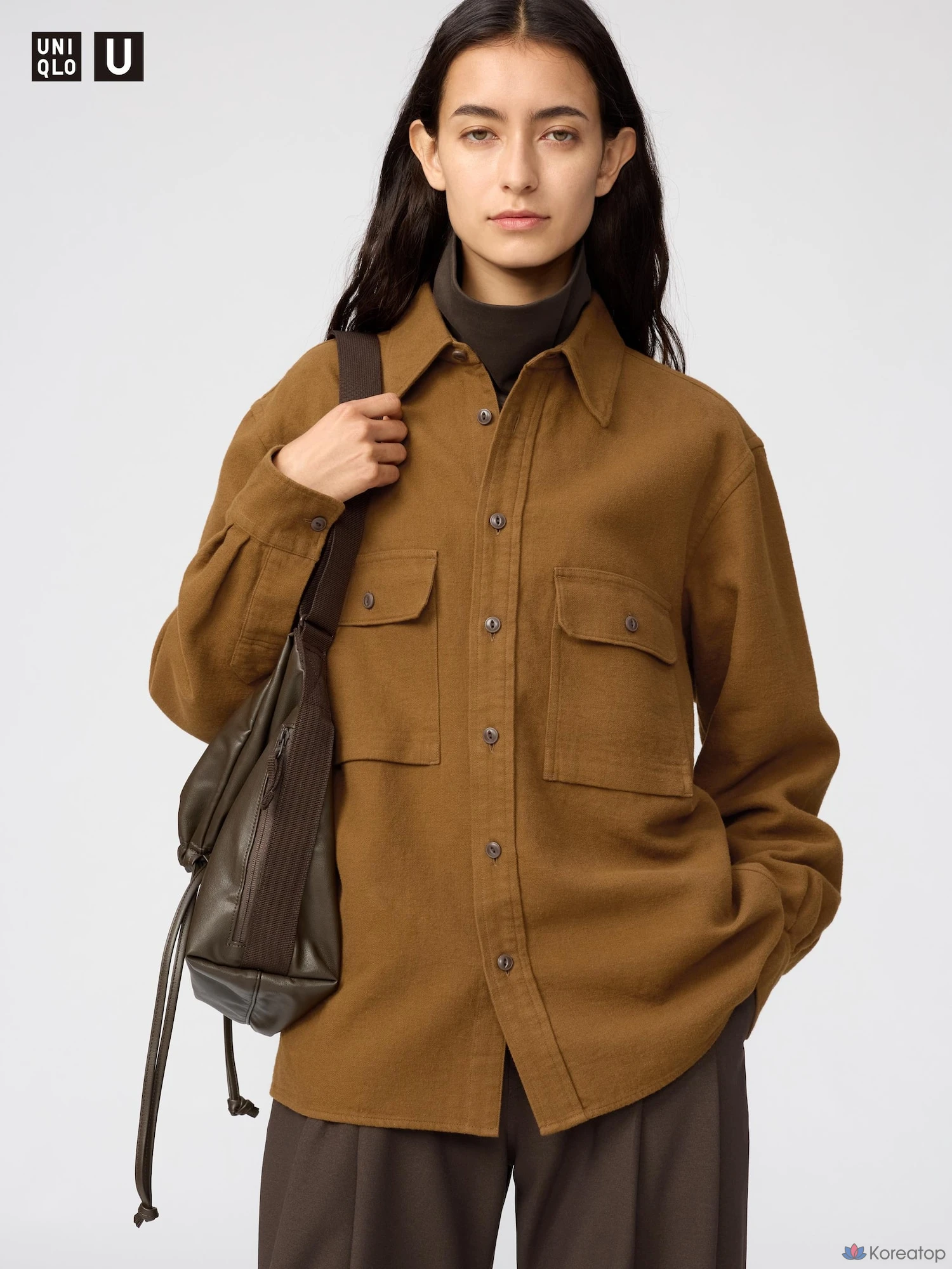 Рубашка Uniqlo Brushed Cotton Shirt