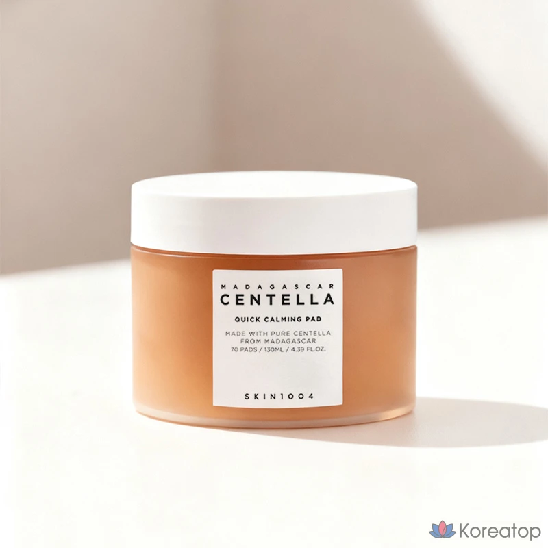 Успокаивающие подушечки Skin1004 с экстрактом центеллы мадагаскарской, 130 мл, 70 листов, 1 упаковка.