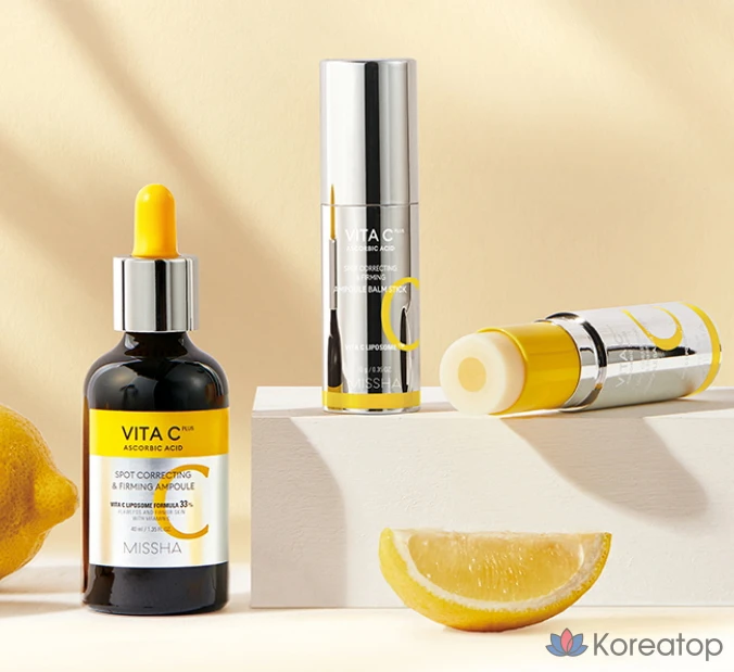 Бальзам-стик Missha Vita C Plus для точечного удаления прыщей и повышения эластичности кожи, 10 г, 1 шт.