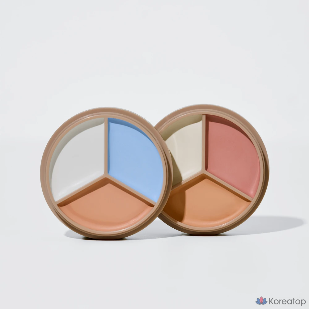 Консилер The Saem Cover Perfection Triple Pot Concealer, оттенок 07 Pink Beige, 1 шт., фото 4