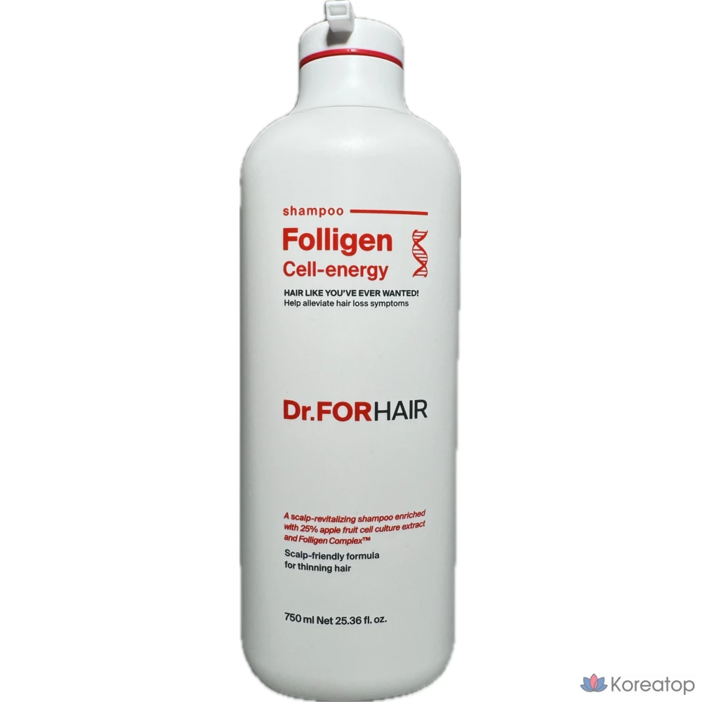 Шампунь Dr. For Hair Cell Energy для облегчения выпадения волос, 750 мл, 1 шт., фото 7