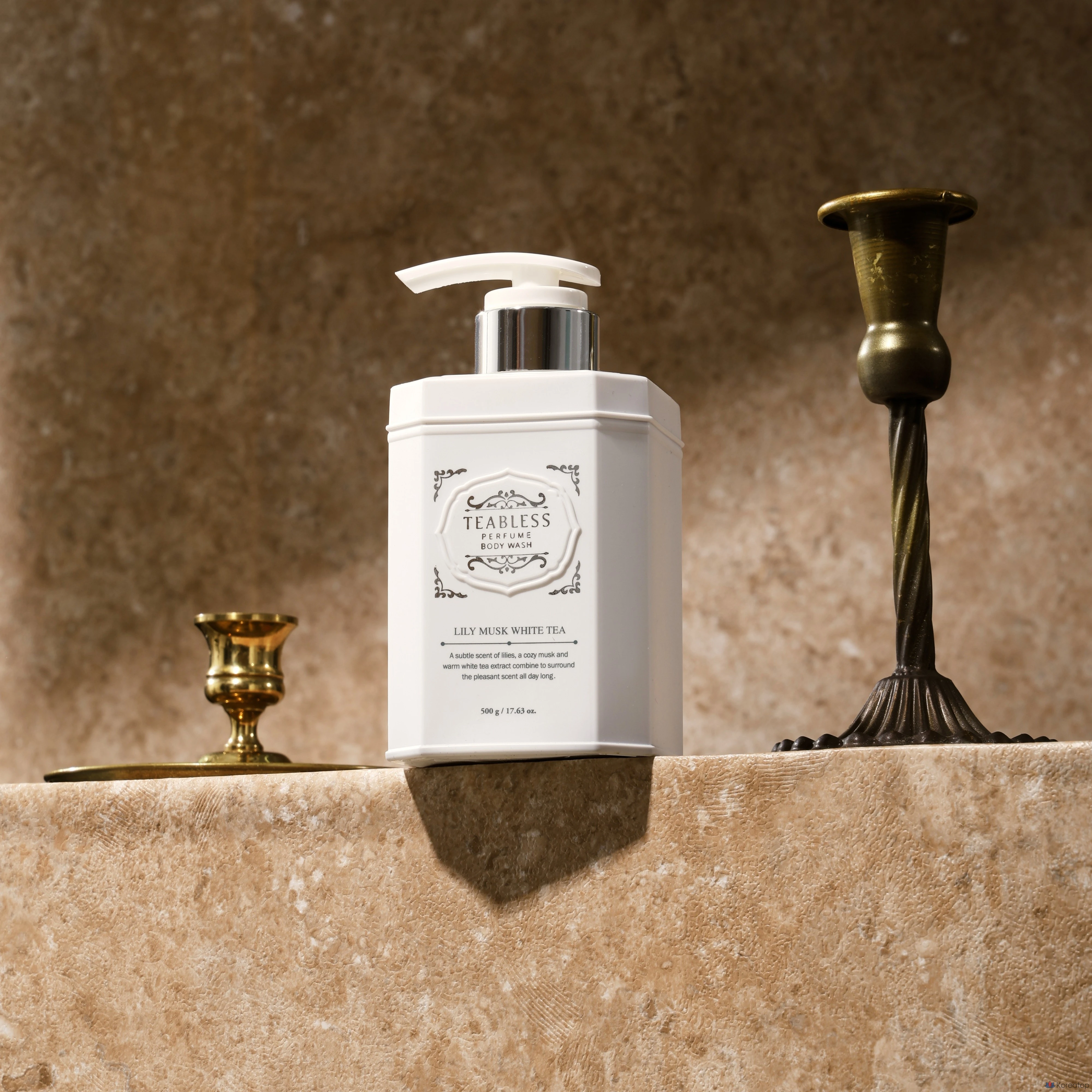 Гель для душа TEABLESS с ароматом белого чая, лилии и мускуса, 500 г, 1 упаковка.