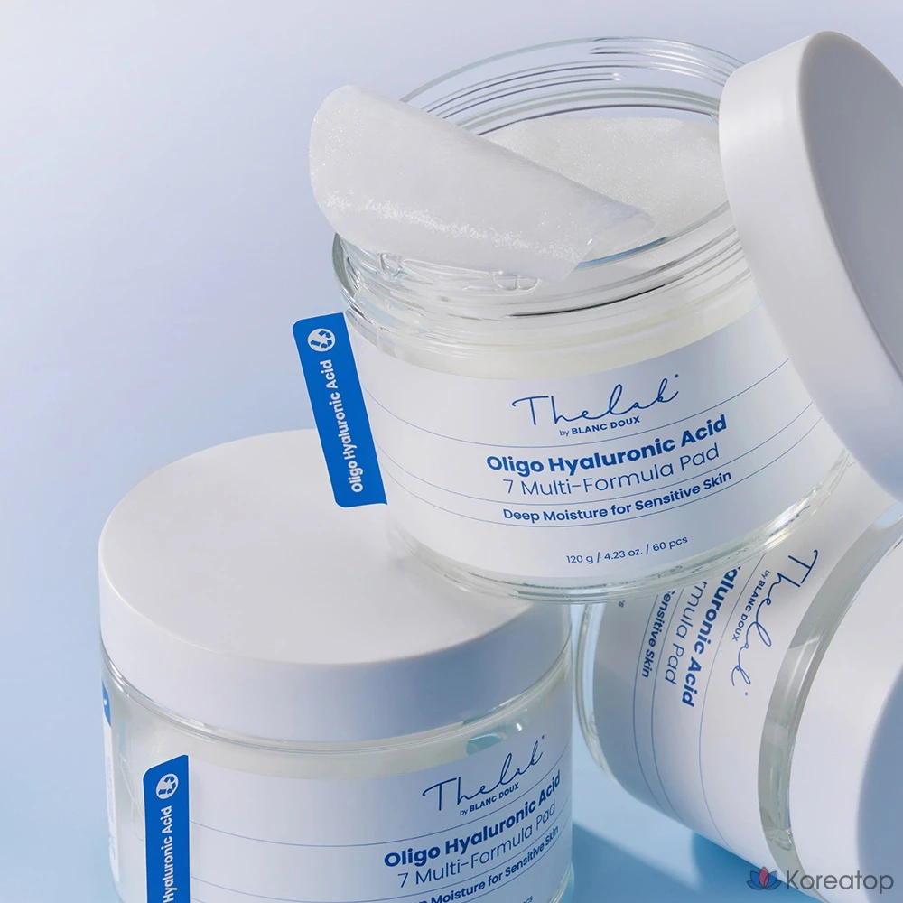 The Lab by Blanc Doux Oligo Hyaluronic Acid 7 Multi Formula Pad, 120 г, 60 листов, 1 шт.