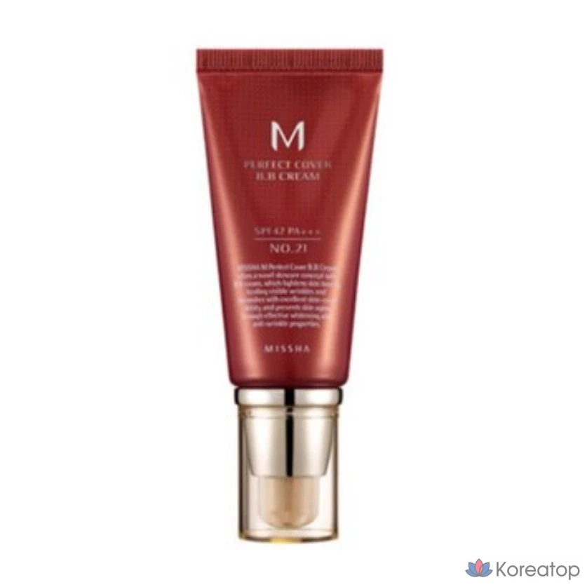 BB-крем Missha M Perfect Cover SPF42 PA+++ 50 мл, оттенок 21. Radiant Beige, 1 шт.