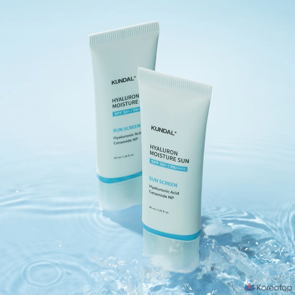 Увлажняющий солнцезащитный крем Kundal с гиалуроновой кислотой, 40 мл, 1 шт.